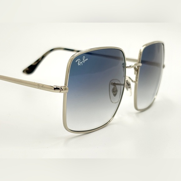Ray-Ban Sunglasses RB1971 Silver Gradient Blue Lens Square Frame main image 10
